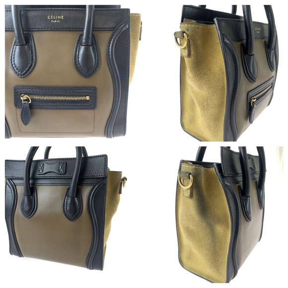 Celine Celine Luggage Nano Leather Suede Handbag Leather Handbag - Picture 5 of 10
